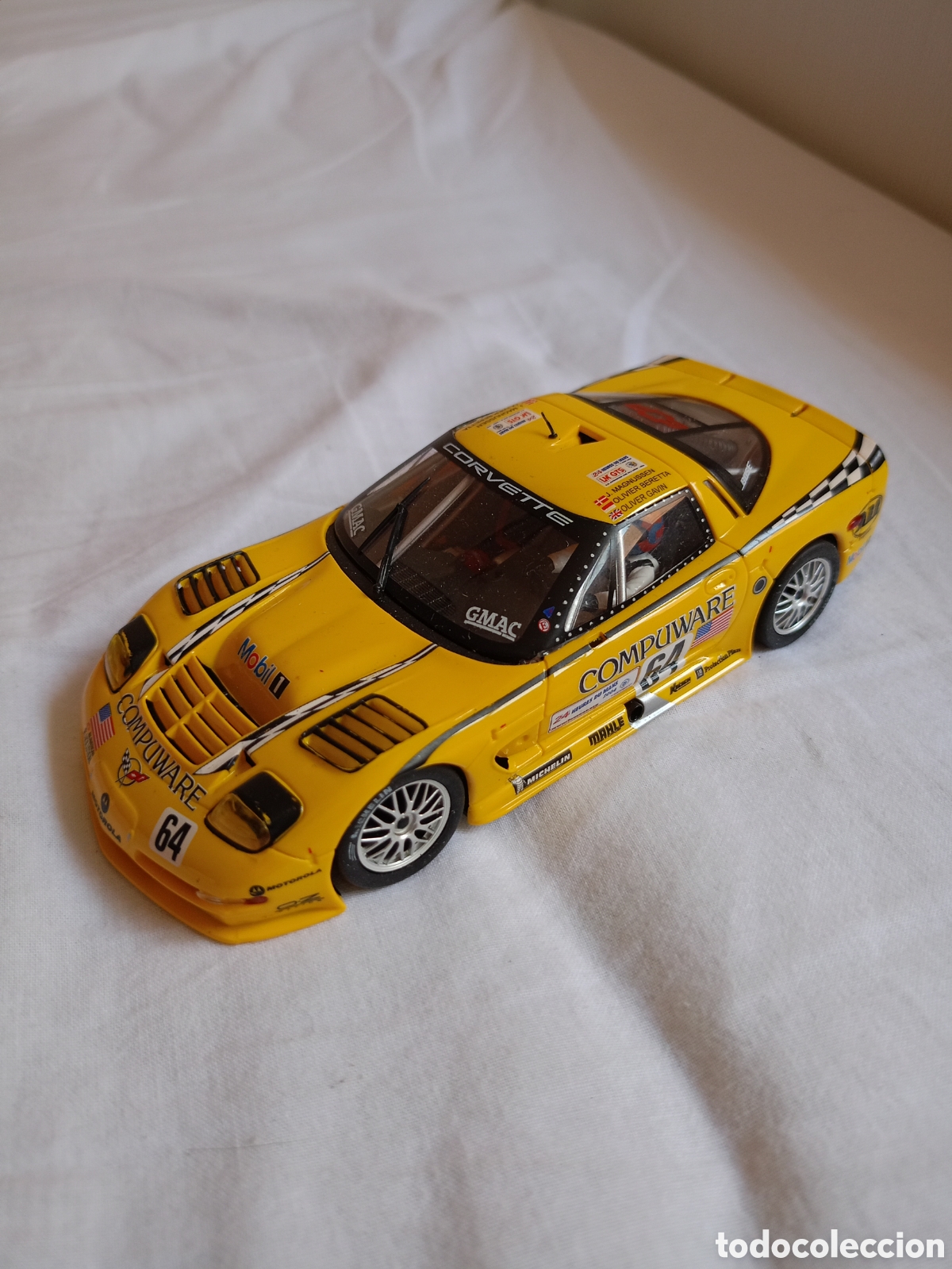 Slot Cars: CHEVROLET CORVETTE C5R LE MANS 2004 FLY ESCALA 1/32 falta aler&oacute;n y escobilla