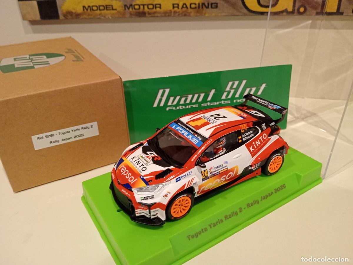 Slot Cars: AVANT SLOT. Toyota Yaris Rally2. Rally Japon 2025. Cachon. Ref. 52611