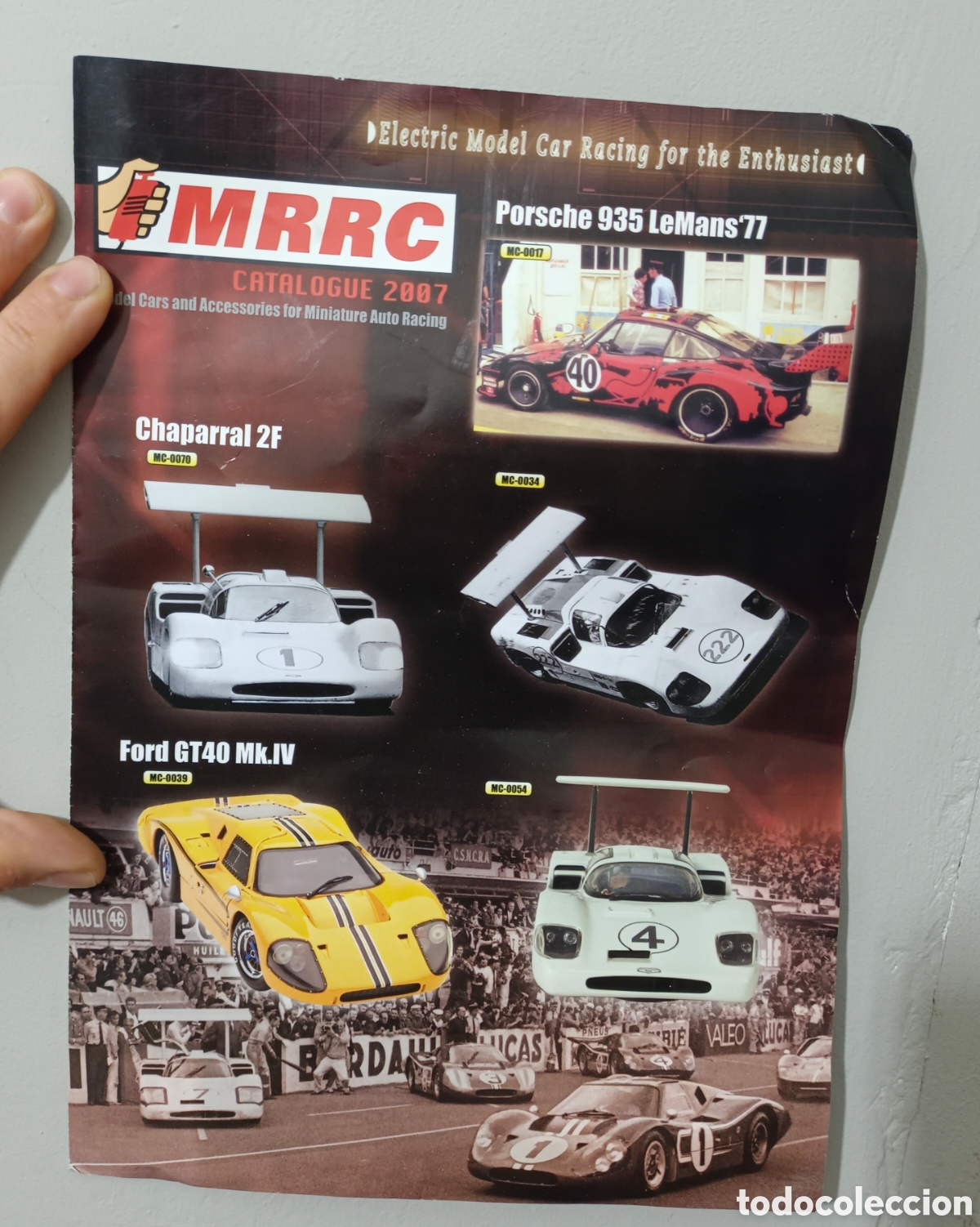 Slot Cars: Catalogo 2007 MRRC slot scalextric 935 le mans, chaparral , ford gt