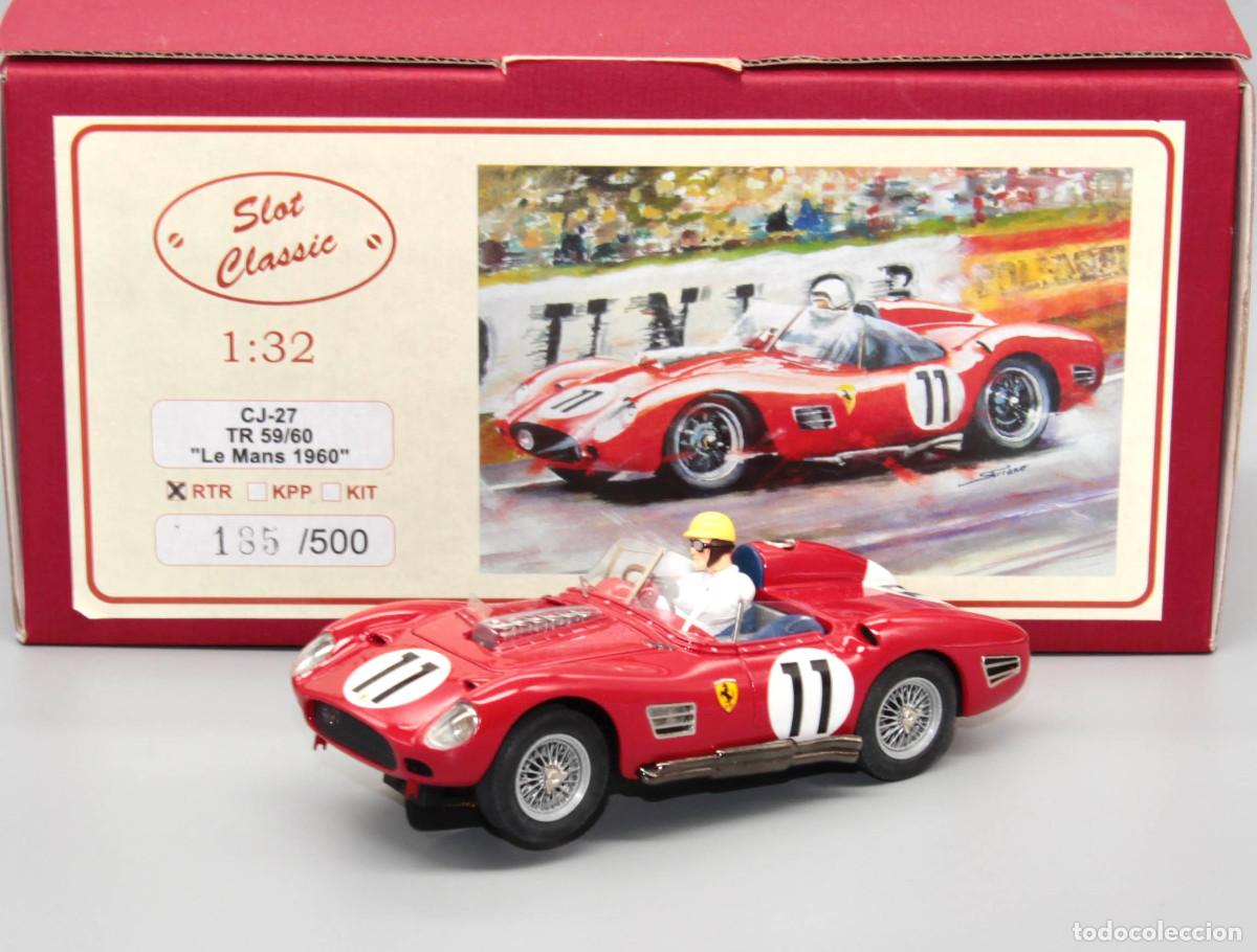 Slot Cars: Ferrari TR 59/60 1&ordm; Le Mans 1960 Slot Classic CJ-27 RTR