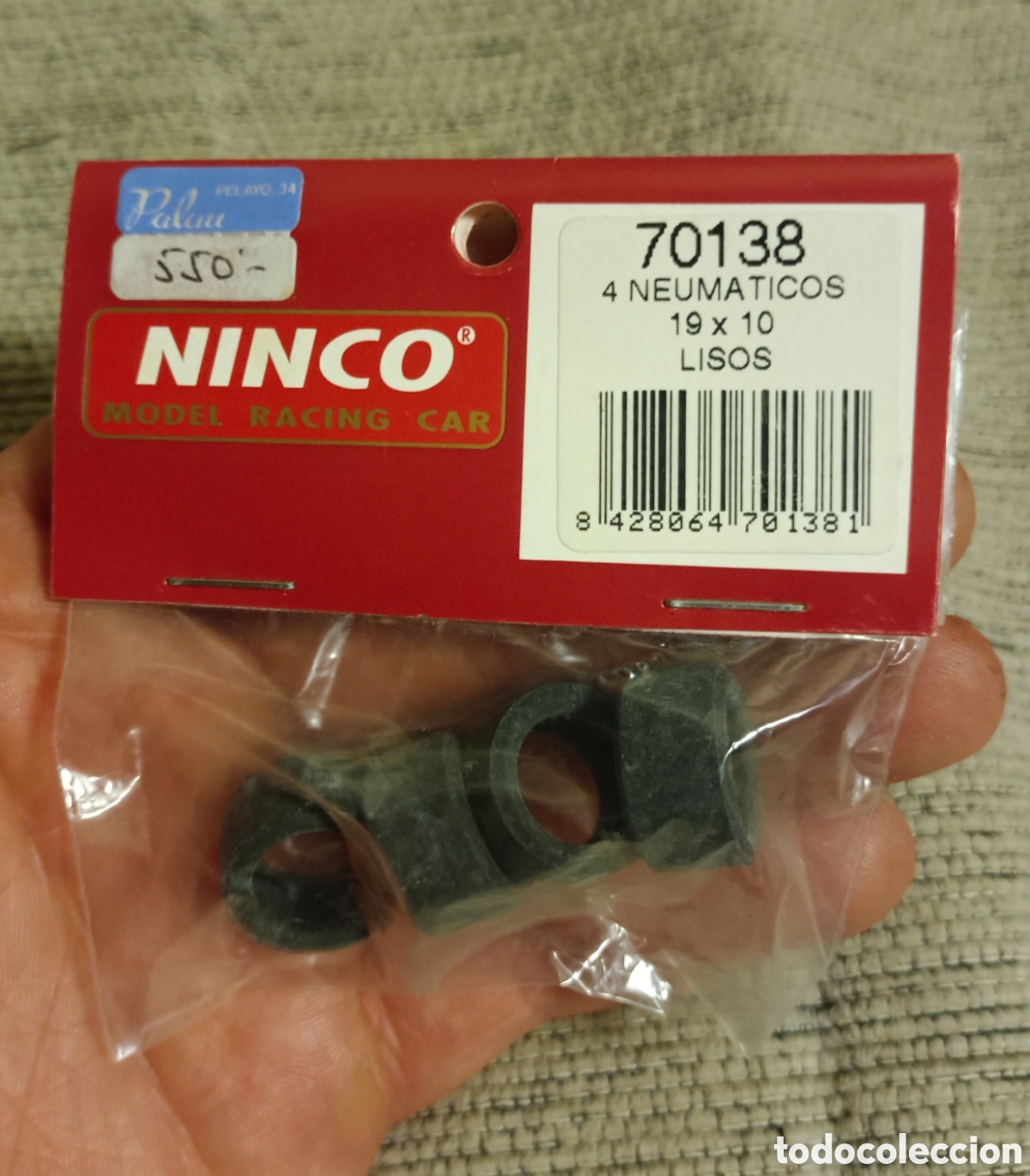 Slot Cars: Blister 4 neumaticos nuevos 19x 10 lisos nuevos ninco scalextric