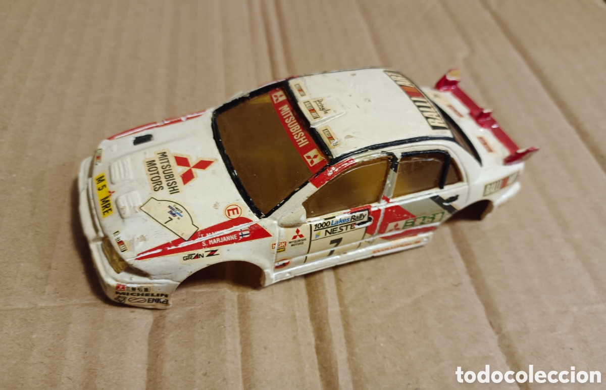 Slot Cars: Carroceria resina mitsubishi lancer evo team slot scalextric
