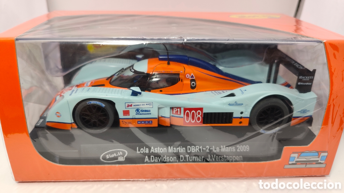 Slot Cars: SLOT.IT ASTON MART&Iacute;N DBR1-2 N.008 LE MANS 2009 CA31C