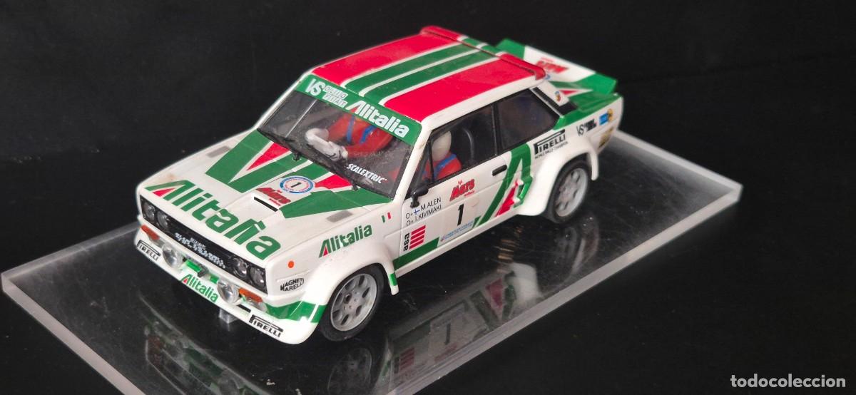 Slot Cars: SCALEXTRIC FIAT 131 ABARTH PREPARADO CON PREPARACION CON CHASIS 3D PARA RALLY FUNCIONA PERFECTO