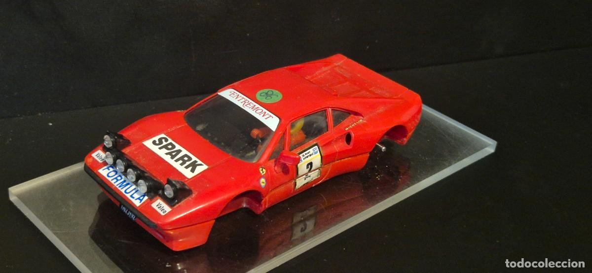 Slot Cars: SCALEXTRIC EXIN FERRARI GTO, PARA PODER HACER PREPARACION RALLY FALTAN EJES Y RETRO DCHO