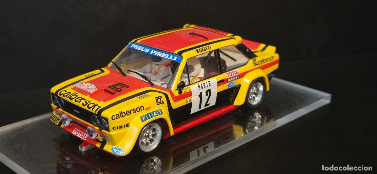 Slot Cars: SCALEXTRIC FIAT 131 ABARTH CON PREPARACION PARA RALLY CON CHASIS 3D FUNCIONA CORRECTO