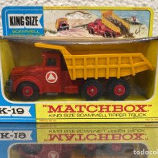 Slot Cars: MATCHBOX KING SIZE SCAMMELL TIPPER TRUCK K-19 CAMION VOLQUETE SIN JUGAR NUEVO. Lote 325327398