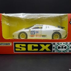 Slot Cars: SCX SCALEXTRIC MATCHBOX - BUGATTI EB 110 LM