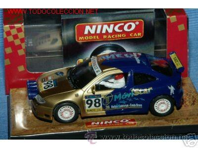 Ninco Renault Clio Bleue RACC 1994 - Voiture Slot Racing Très Rare - Neuve
