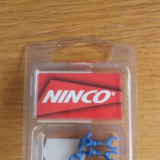 Slot Cars: NINCO 4 X AMORTIGUADOR BLUE REF. 80209 SCALEXTRIC NEW. Lote 364829941