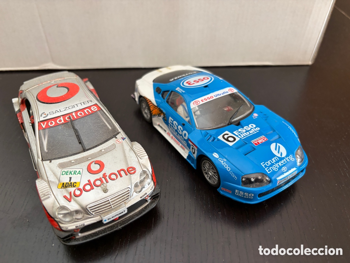 Slot Cars: Lote 2 coches TOYOTA Y MERCEDES incompletos
