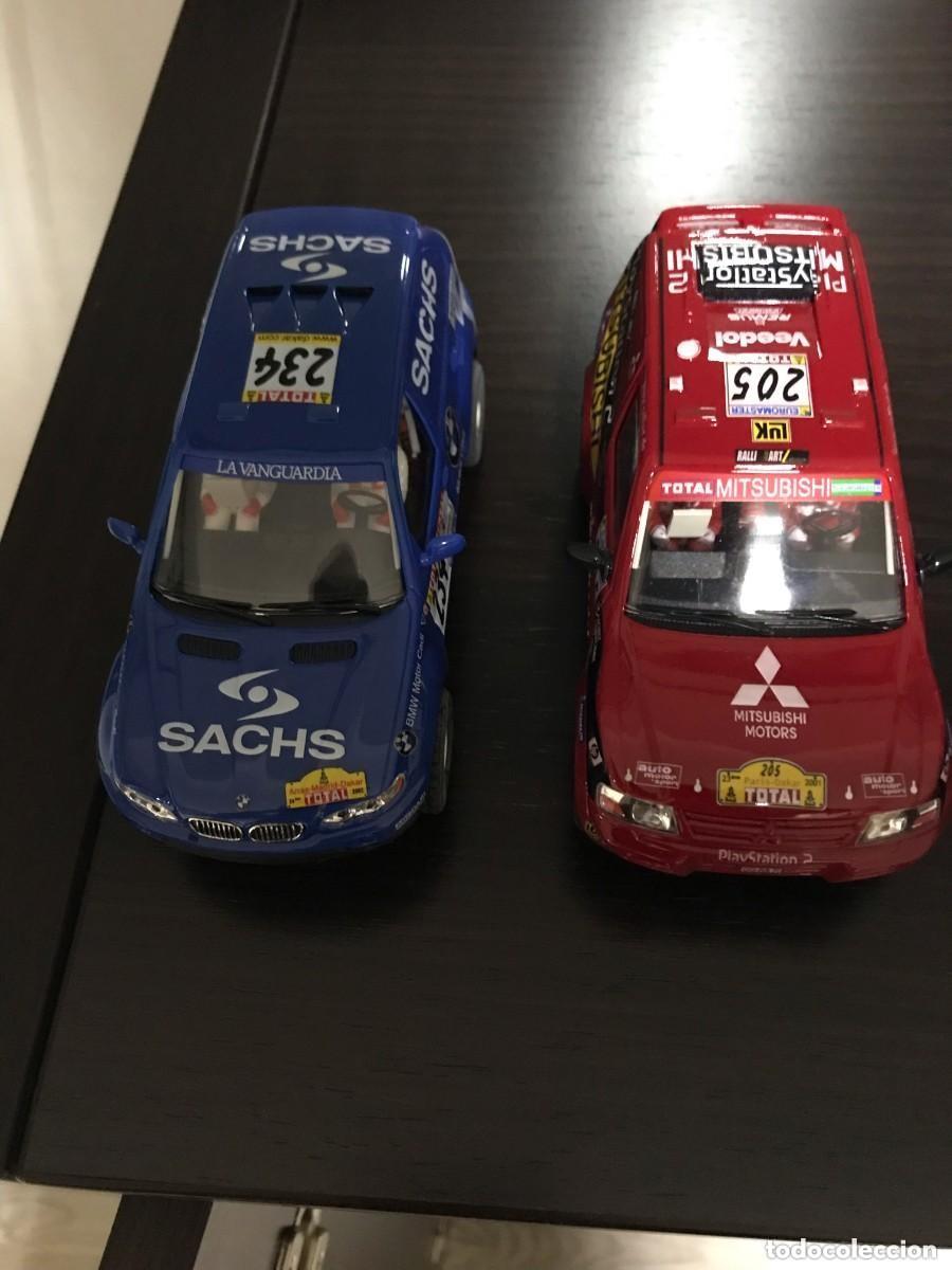 Slot Cars: NINCO TT RAID. SLOT CAR. MITSUBISHI PAJERO-MONTERO Y BMW X5
