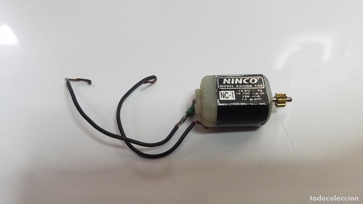 Slot Cars: SLOT SCALEXTRIC NINCO MOTOR MABUCHI NC-1 PI&Ntilde;ON LAT&Oacute;N 9 DIENTES CONDENSADOR Y CABLES
