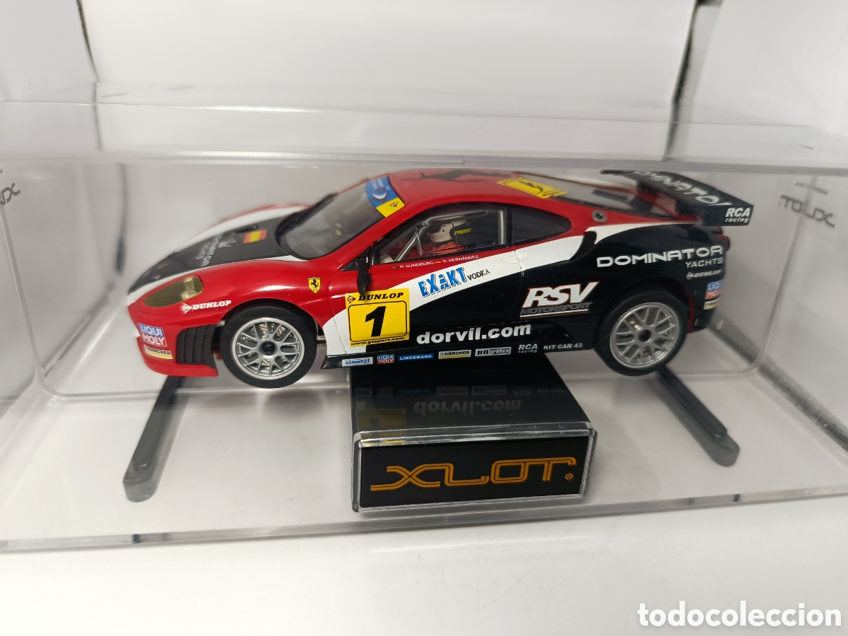 Slot Cars: XLOT FERRARI F430 DOMINATOR NINCO 1/28