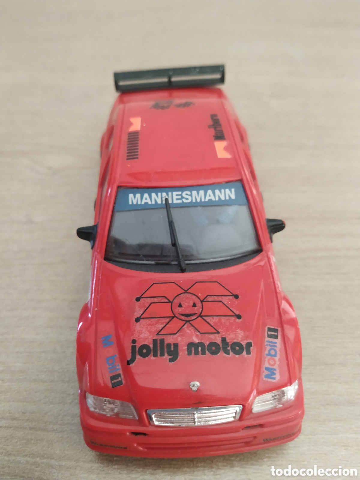 Slot Cars: Mercedes Benz C Klasse de Ninco Rojo con motor de Ninco Nc1 tipo Scalextric