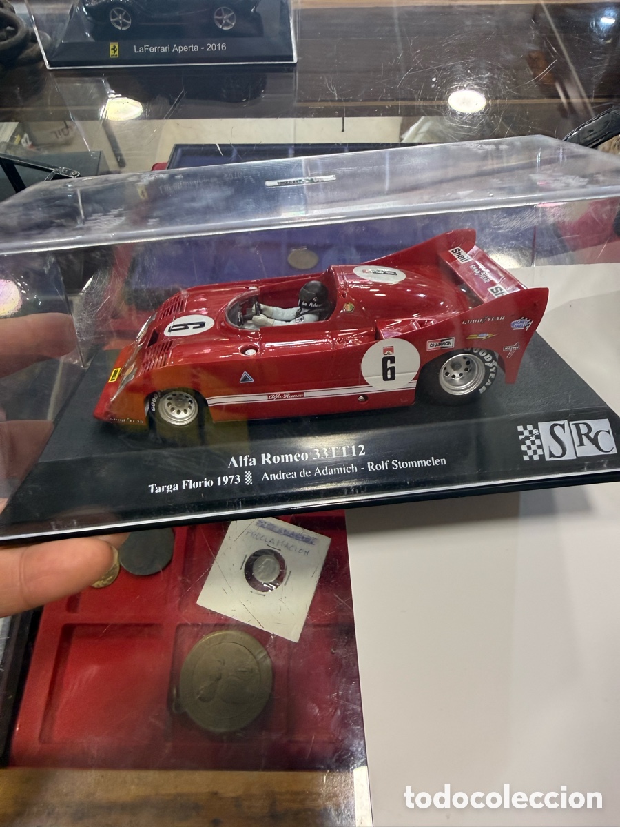 Slot Cars: Coche de Scalextrix Alfa Romeo, nuevo en su caja