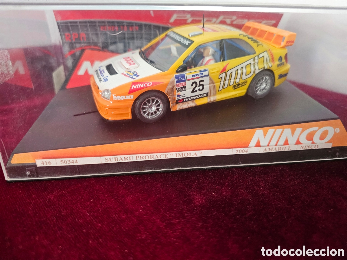 Slot Cars: Coche scalextric Ninco Subaru Pro Race Imola 2004 ref. 50344