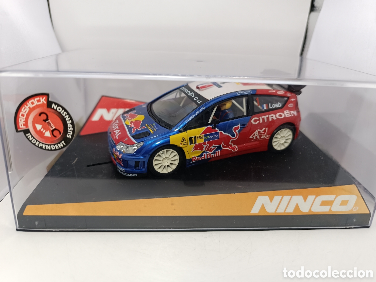 Slot Cars: NINCO CITROEN C4 WRC RED BULL LOEB 50514