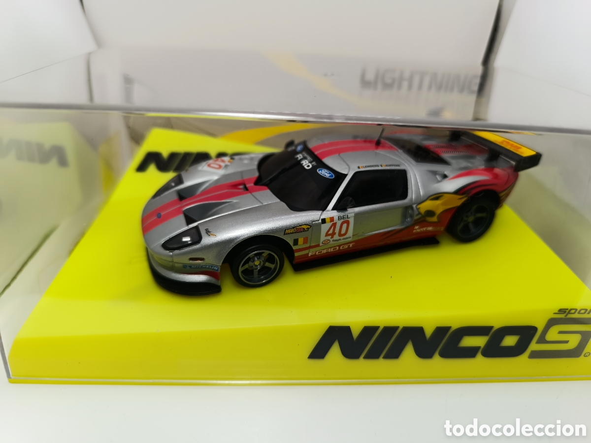 Slot Cars: NINCO FORD GT BEL LIGHTNING 50536