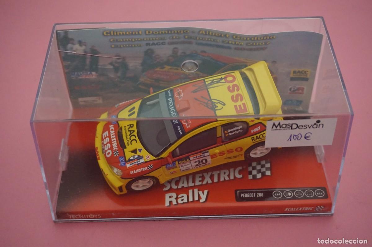 Slot Cars: GRAN OPORTUNIDAD - SCALEXTRIC - NINCO 6278 - PEUGEOT 206 PYR - FIRMADO POR DOMINGO Y GARDU&Ntilde;O