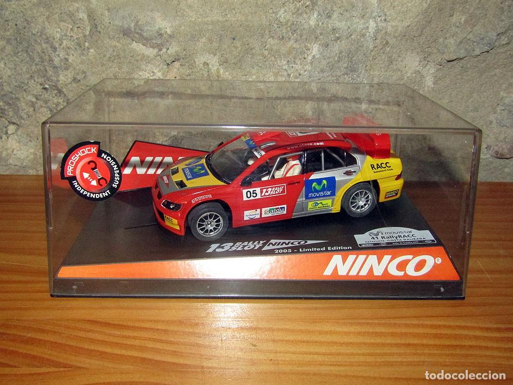 Slot Cars: SCALEXTRIC NINCO - MITSUBISHI LANCER WRC CATALUNYA COSTA DAURADA 50401 - NUEVO Y EN SU CAJA ORIGINAL