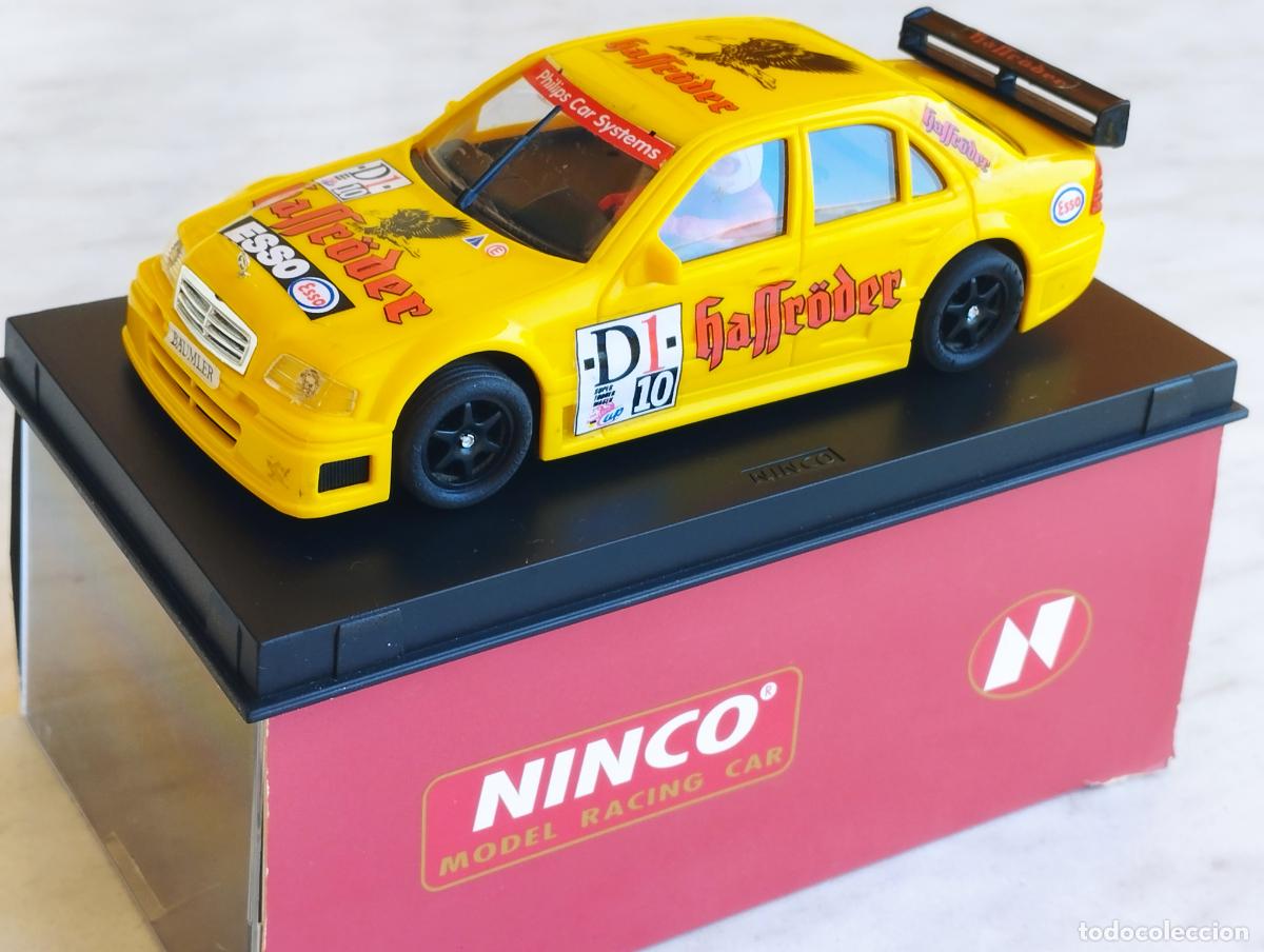 Slot Cars: MERCEDES BENZ CLASE C AMG DE NINCO EN SU CAJA CON CON MOTOR Y ADAPTADOR SCALEXTRIC EXIN
