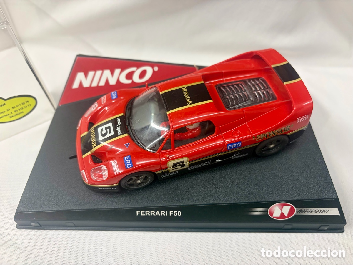 Slot Cars: Coche Ferrari F50 de Ninco en su caja