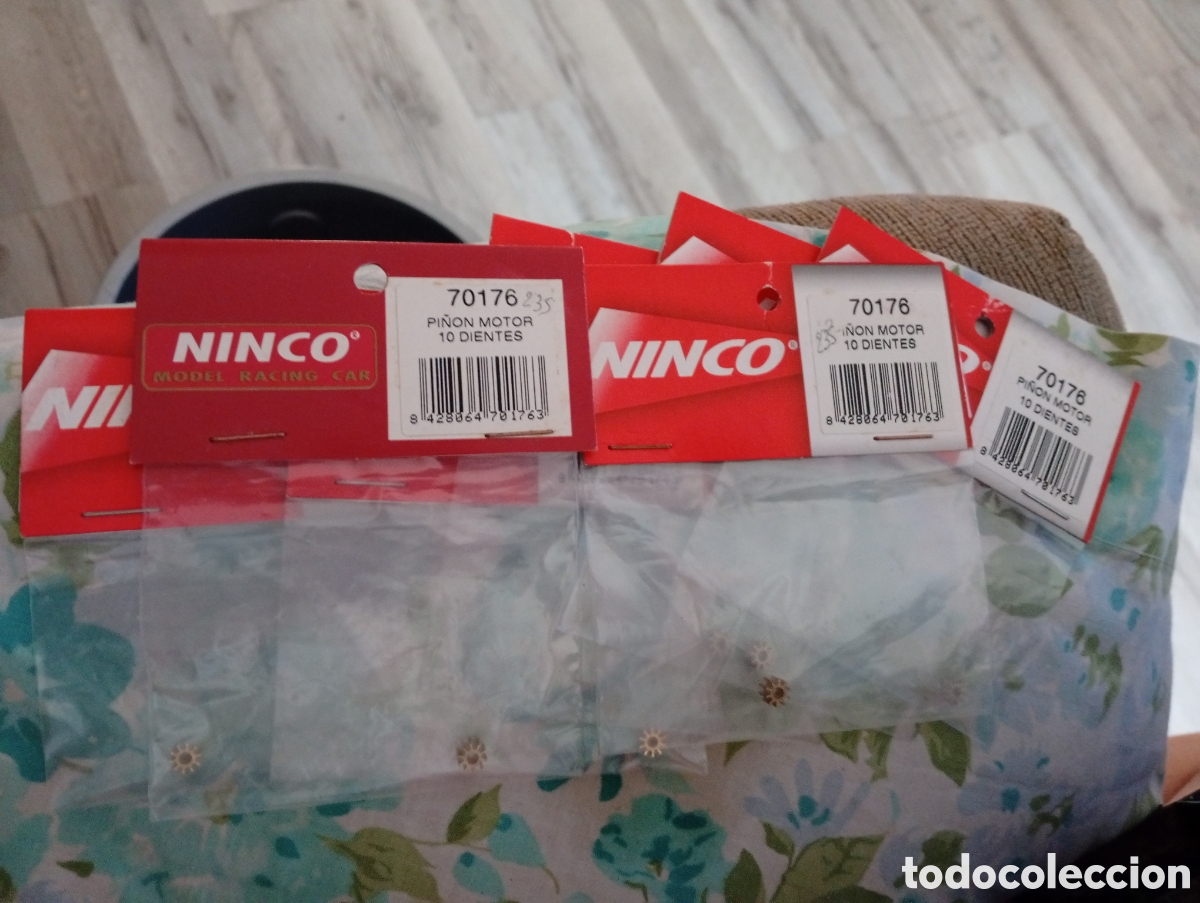 Slot Cars: NINCO 7 bolsas pi&ntilde;&oacute;n 10 dientes