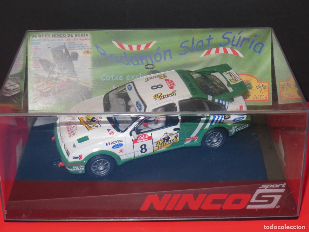 Slot Cars: FORD SIERRA COSWORTH DIDIER AURIOL TOUR DE CORSE DE NINCO. OPEN DE S&Uacute;RIA 2014