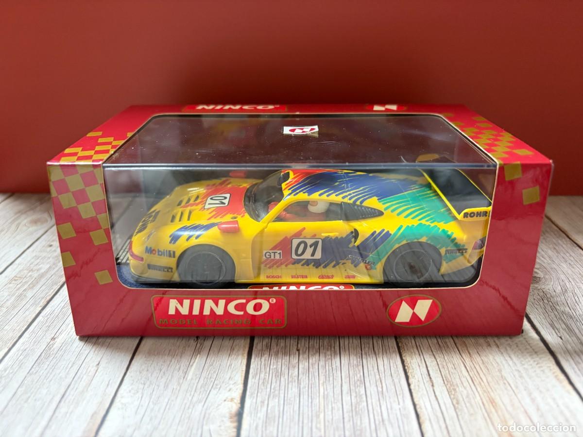Slot Cars: NINCO. PORSCHE 911 GT1 R&Ouml;HR. AMARILLO. NUEVO. A ESTRENAR. DE COLECCIONISTA. VER FOTOS