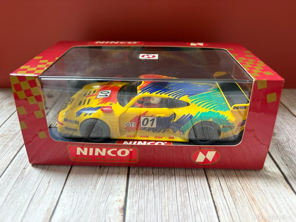 Slot Cars: NINCO. PORSCHE 911 GT1 R&Ouml;HR. AMARILLO. NUEVO. A ESTRENAR. DE COLECCIONISTA. VER FOTOS