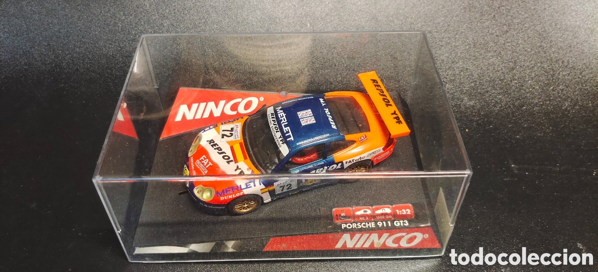 Slot Cars: Slot de Ninco , siempre en su caja de exposici&oacute;n Porsche