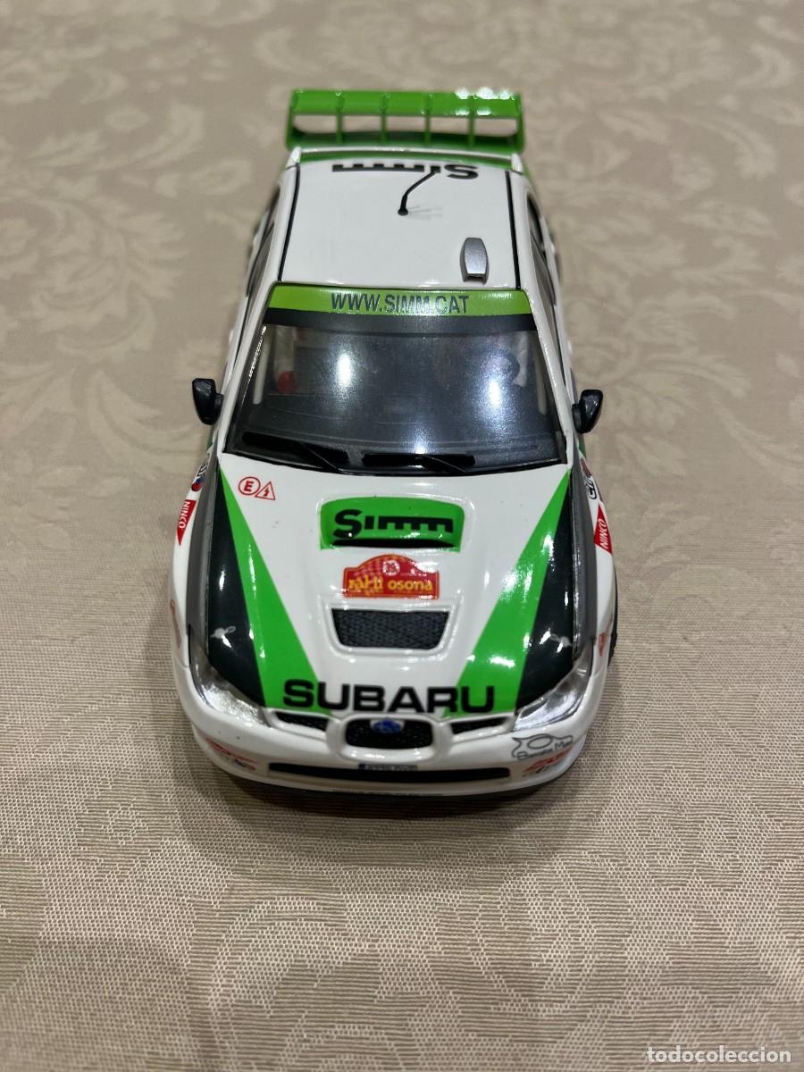 Slot Cars: Subaru SIMM N&ordm; 4 Verde y Blanco