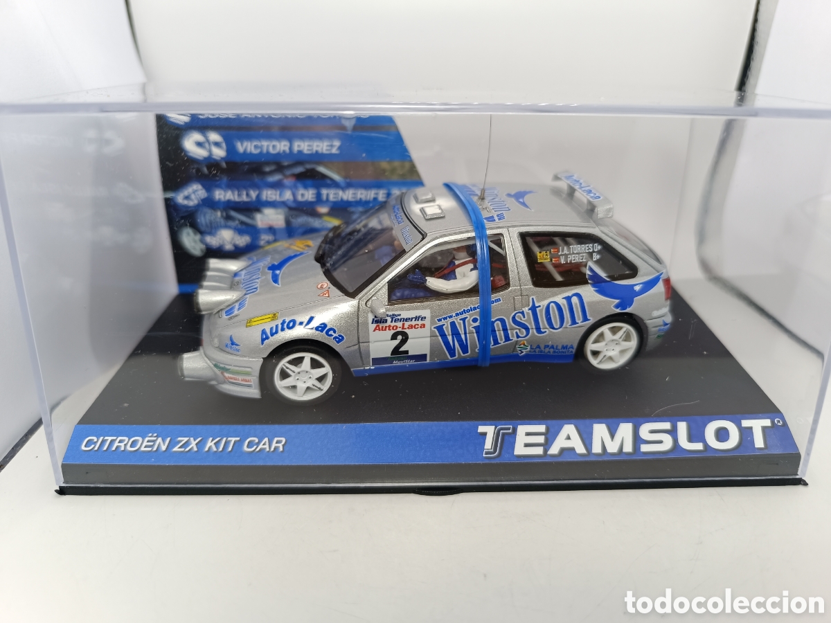 Slot Cars: TEAM SLOT CITROEN ZX KIT KAR RALLY TENERIFE 2002 13303