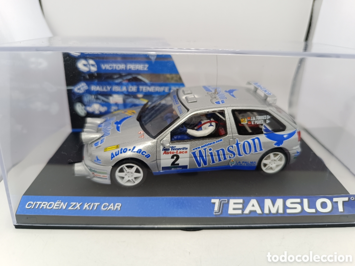 Slot Cars: TEAM SLOT CITROEN ZX KIT KAR RALLY TENERIFE 2002 13303