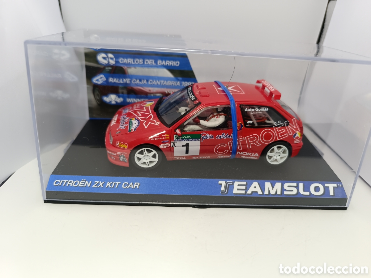 Slot Cars: TEAM SLOT CITROEN ZX KIT KAR RALLY CAJA CANTABRIA 1997 13302