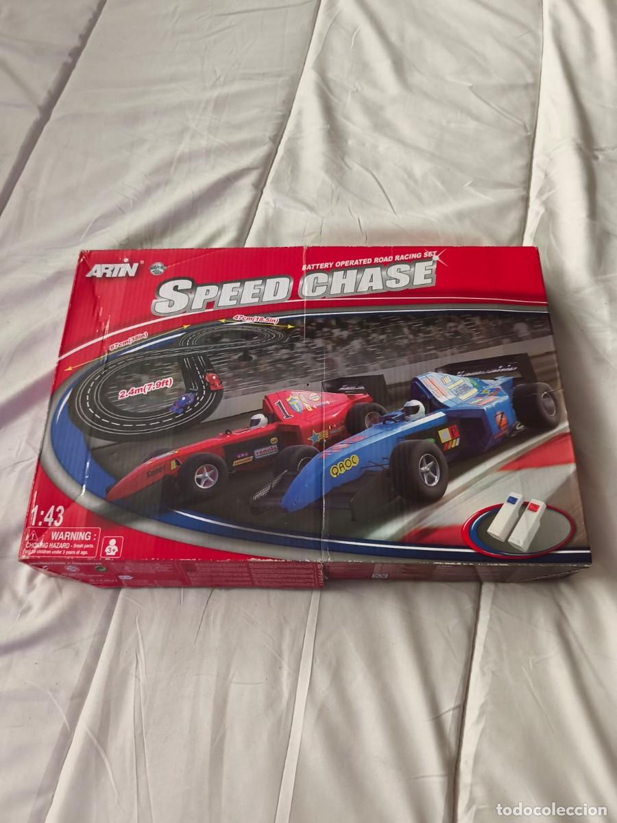 Slot Cars: Artin Speed Chase. Gran Pista de carreras el&eacute;ctrica 2,4 metros .. Artin (Hong Kong) 1990 / 2000