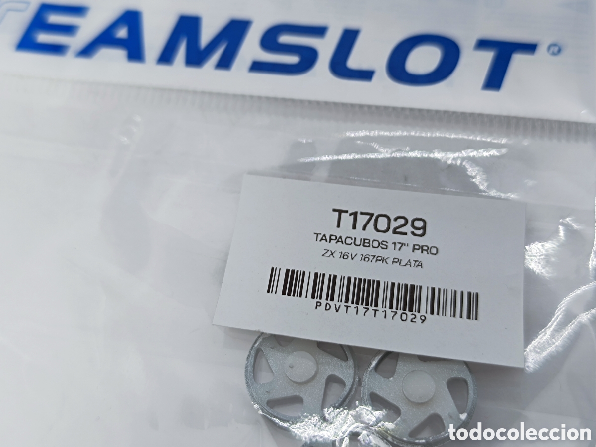 Slot Cars: TEAM SLOT TAPACUBOS 17&rdquo; PRO CITROEN ZX 16V PLATA