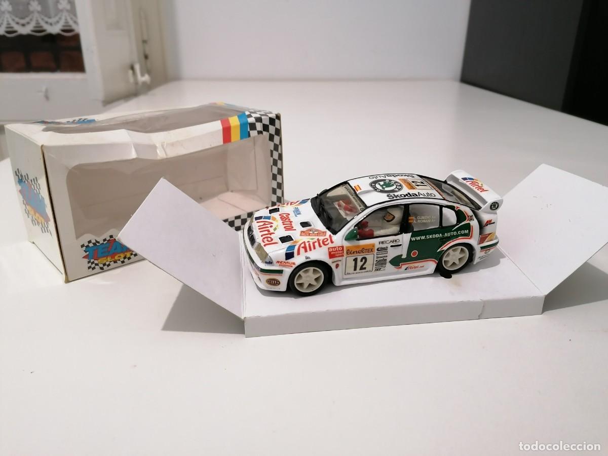 Slot Cars: Team Slot 1/32 Skoda Octavia Rally Montecarlo 2000 Climent Romani Nuevo