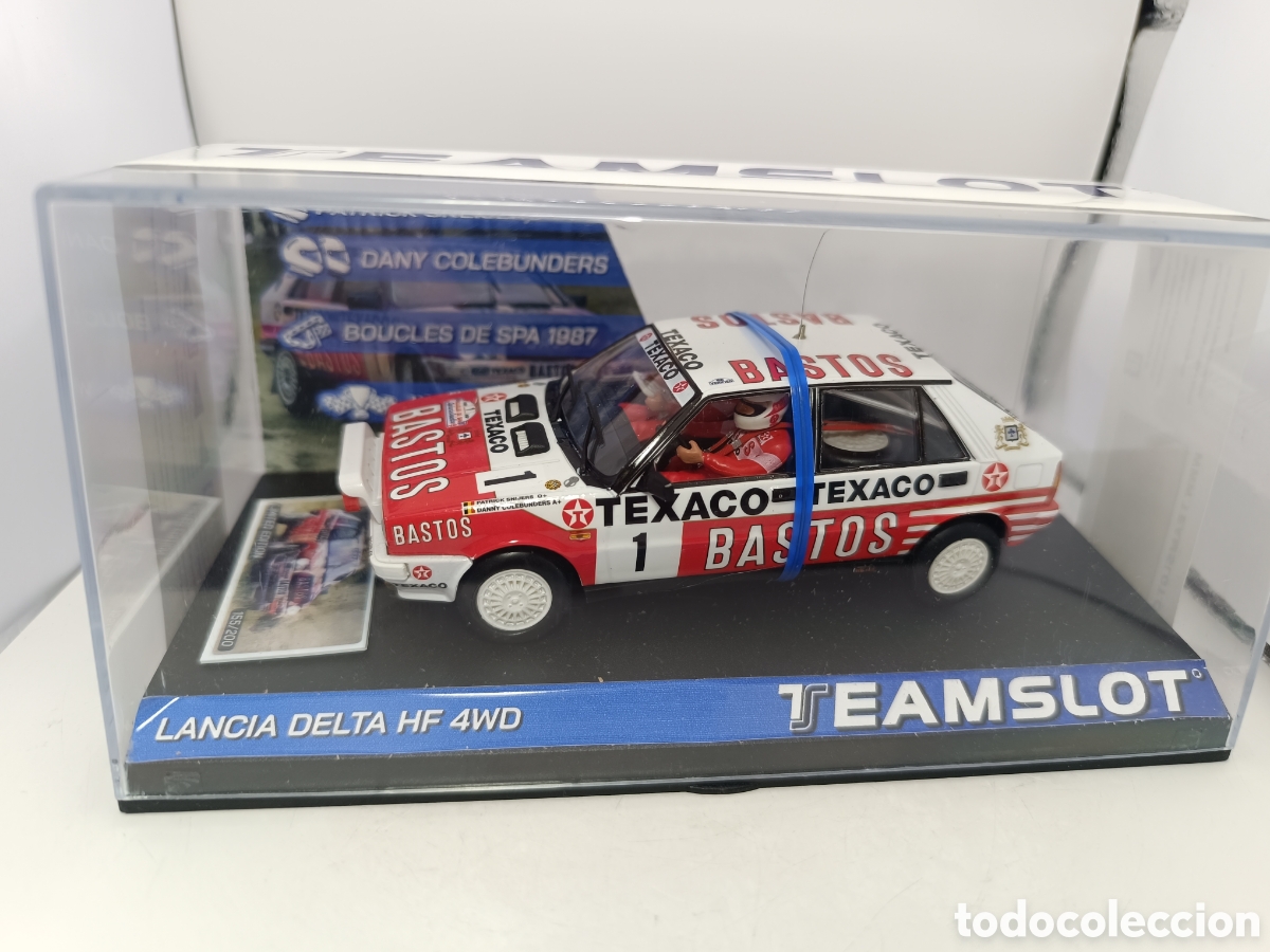 Slot Cars: TEAM SLOT LANCIA DELTA HF 4WD RALLY BOUCLES DE SPA 1987 SRE38 BASTOS