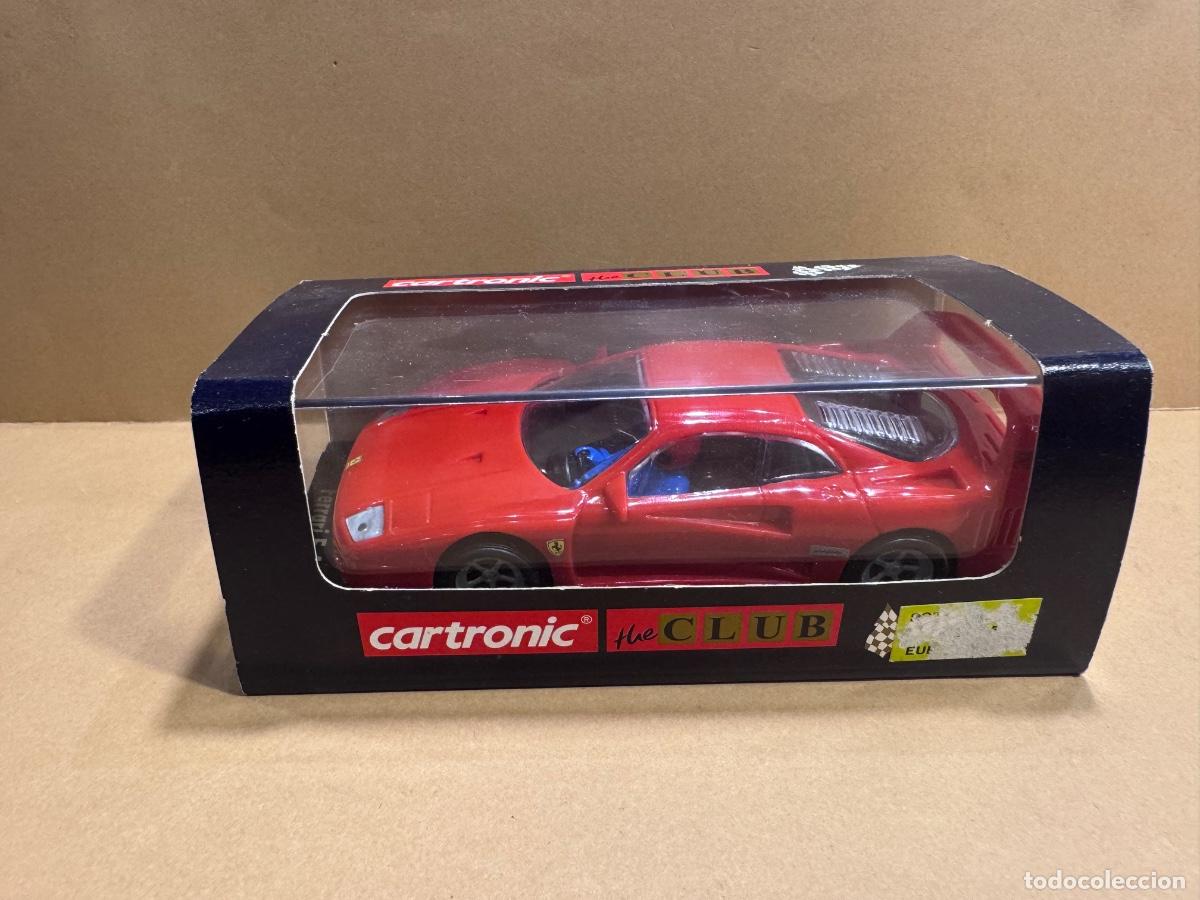 Slot Cars: COCHE CARTRONIC TIPO SCALEXTRIC FERRARI F-40 CON SU CAJA ORIGINAL (G)