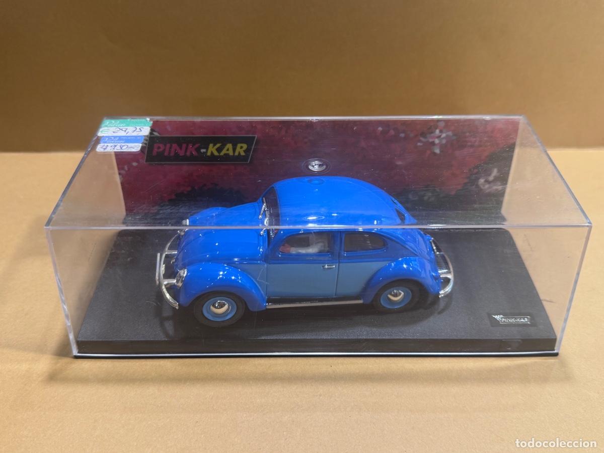 Slot Cars: COCHE PINK-CAR TIPO SCALEXTRIC VW BEETLE CV 038 CON SU CAJA ORIGINAL (G)