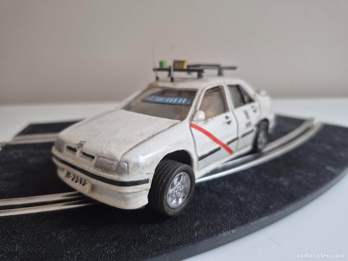 Slot Cars: SCALEXTRIC COCHE TUNEADO CUSTOMIZADO TAXI DE MADRID CON CHASIS TEAM SLOT