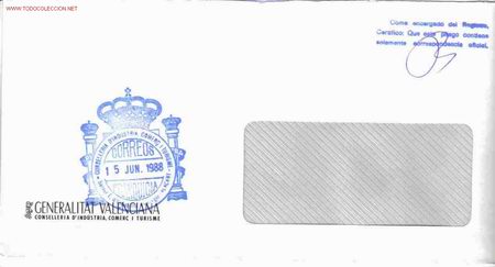Sellos: FRANQUICIA GENERALITAT VALENCIA - Foto 1