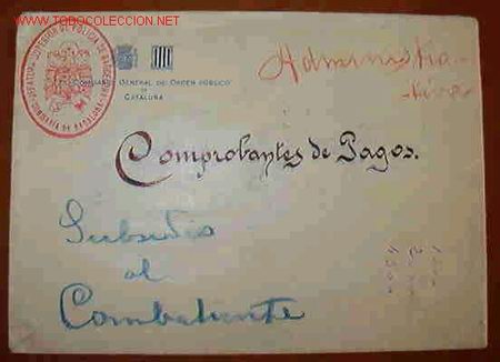 Briefmarken: Sobre con membretes republicanos