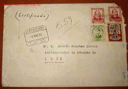 Sellos: Carta con membrete Rep&uacute;blica - Foto 1