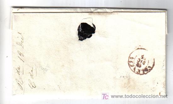 Sellos: Carta Barcelona Valencia 1855 - Foto 2