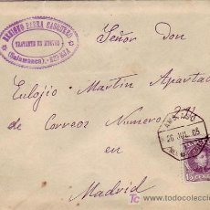 Sellos: AMBULANTE ASC MEDINA FUENTES MATASELLOS EN CARTA COMERCIAL 1905 DE ESPEJA (SALAMANCA) A MADRID.. Lote 24183511
