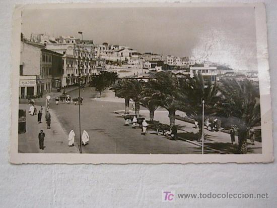 Francobolli: TANGER- AVENUE D'ESPAGNE -TARJETA CIRCULADA 1951.