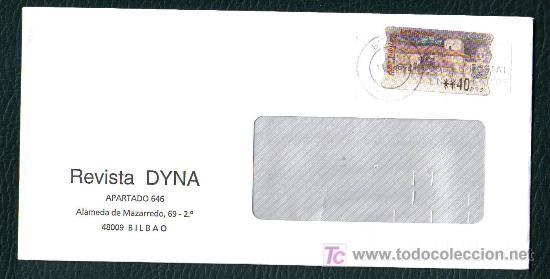 Sellos: MATASELLO DE RODILLO - UTILICE EL CODIGO POSTAL EN SUS ENVIOS - BILBAO 2001 - Foto 1